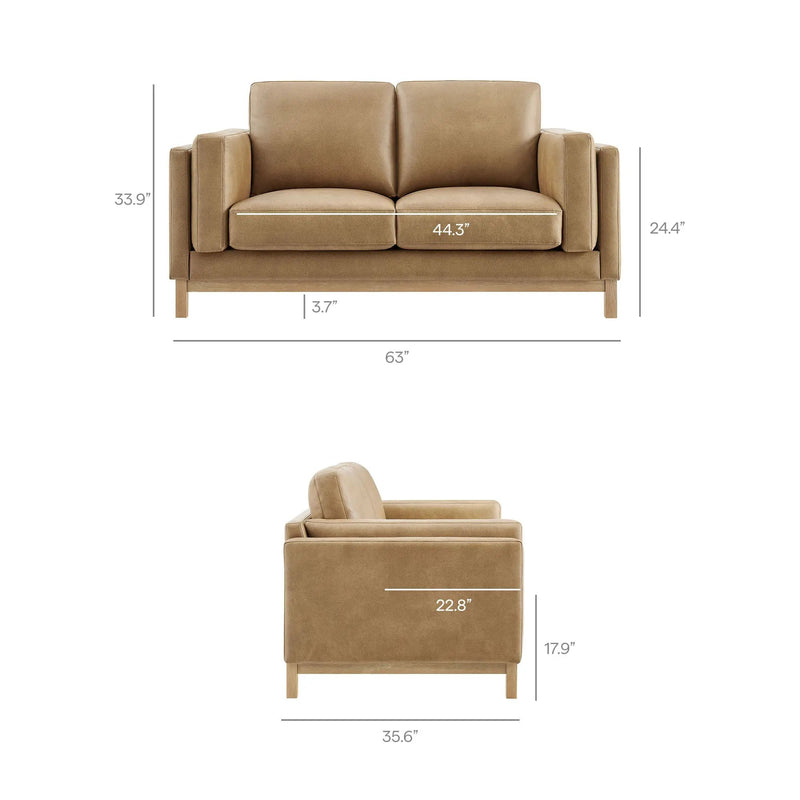 Roscoe 63 Inch Vegan Leather Loveseat by Modway by HouseOfZazla