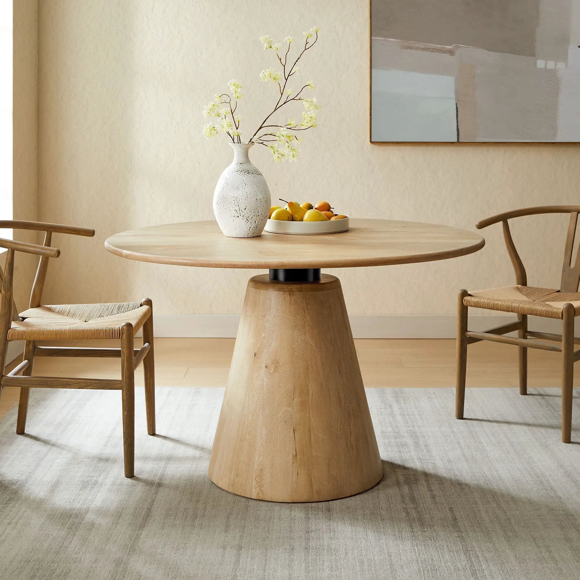 Sabelle 47" Round Wood Dining Table by Modway by HouseOfZazla