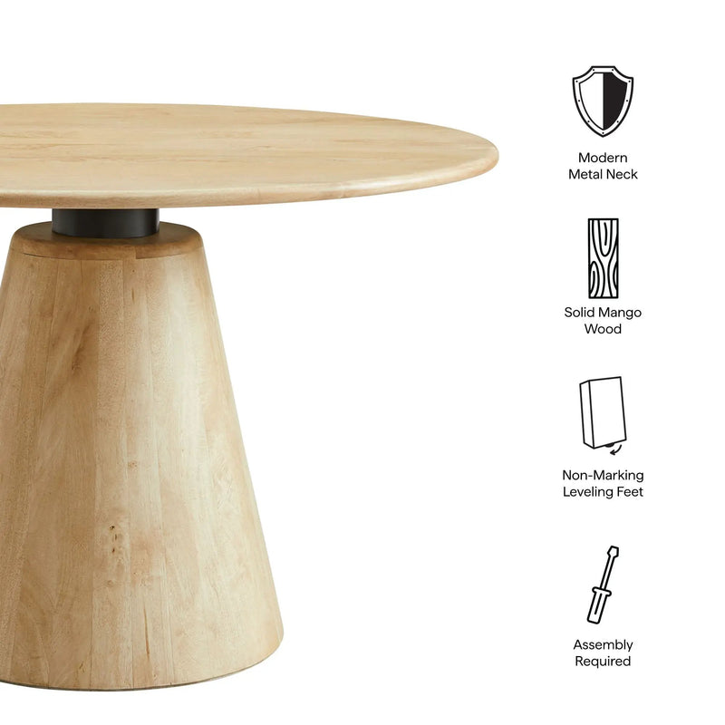 Sabelle 47" Round Wood Dining Table by Modway by HouseOfZazla