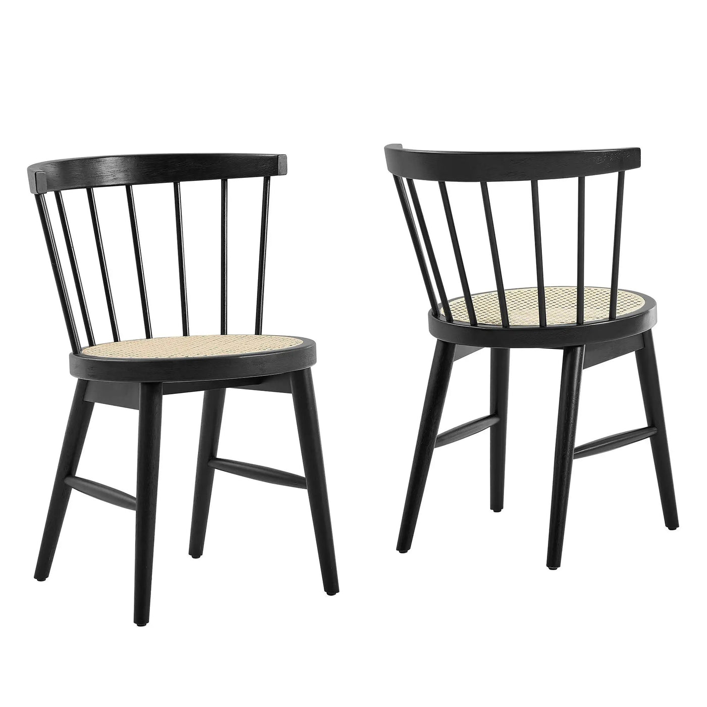 Lykke Curved Spindle Back Dining Chairs Set of 2 by Modway by HouseOfZazla