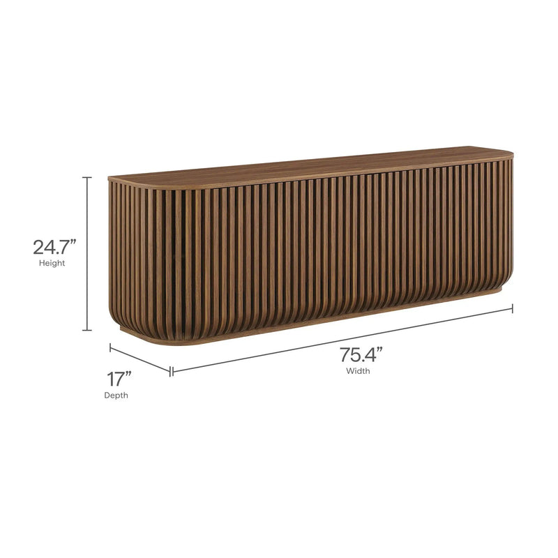 Fortitude 75" Curved Sideboard Storage Cabinet by Modway by HouseOfZazla