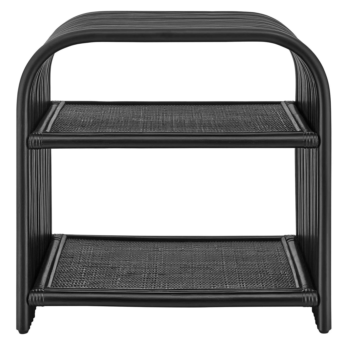 Eve Curved Natural Rattan Side Table by Modway by HouseOfZazla