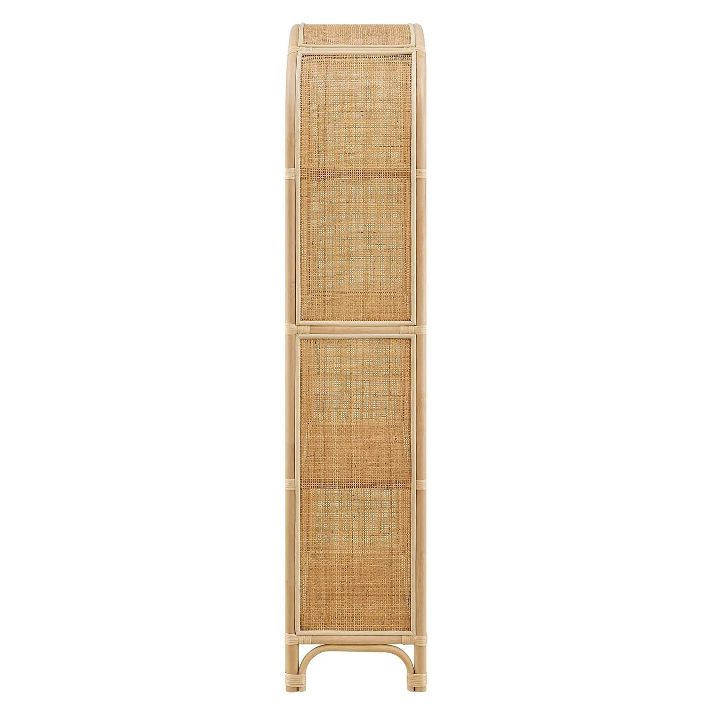 Celeste 67 Inch Tall Arched Natural Rattan Bookshelf by Modway by HouseOfZazla