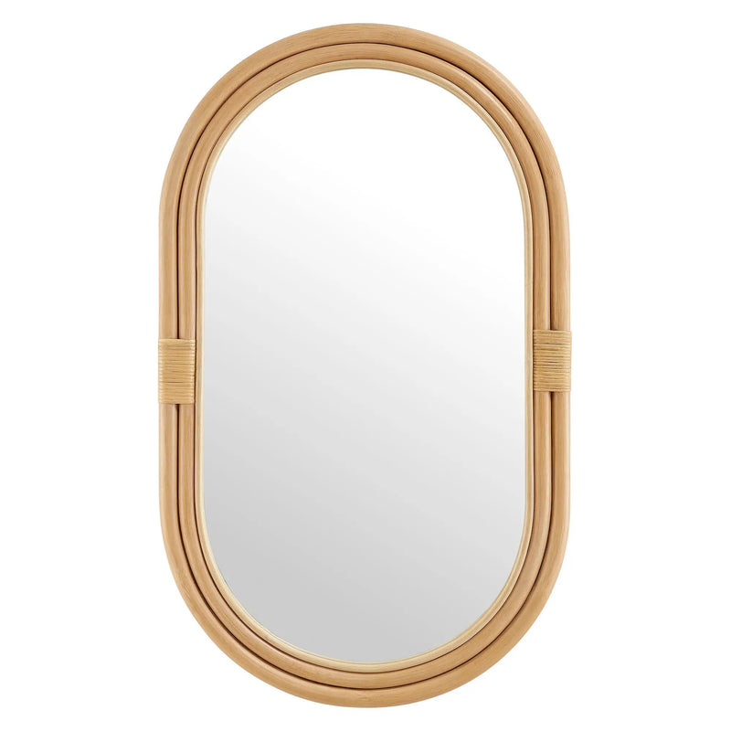 Corsica Oval Rattan Wall Mirror by Modway by HouseOfZazla