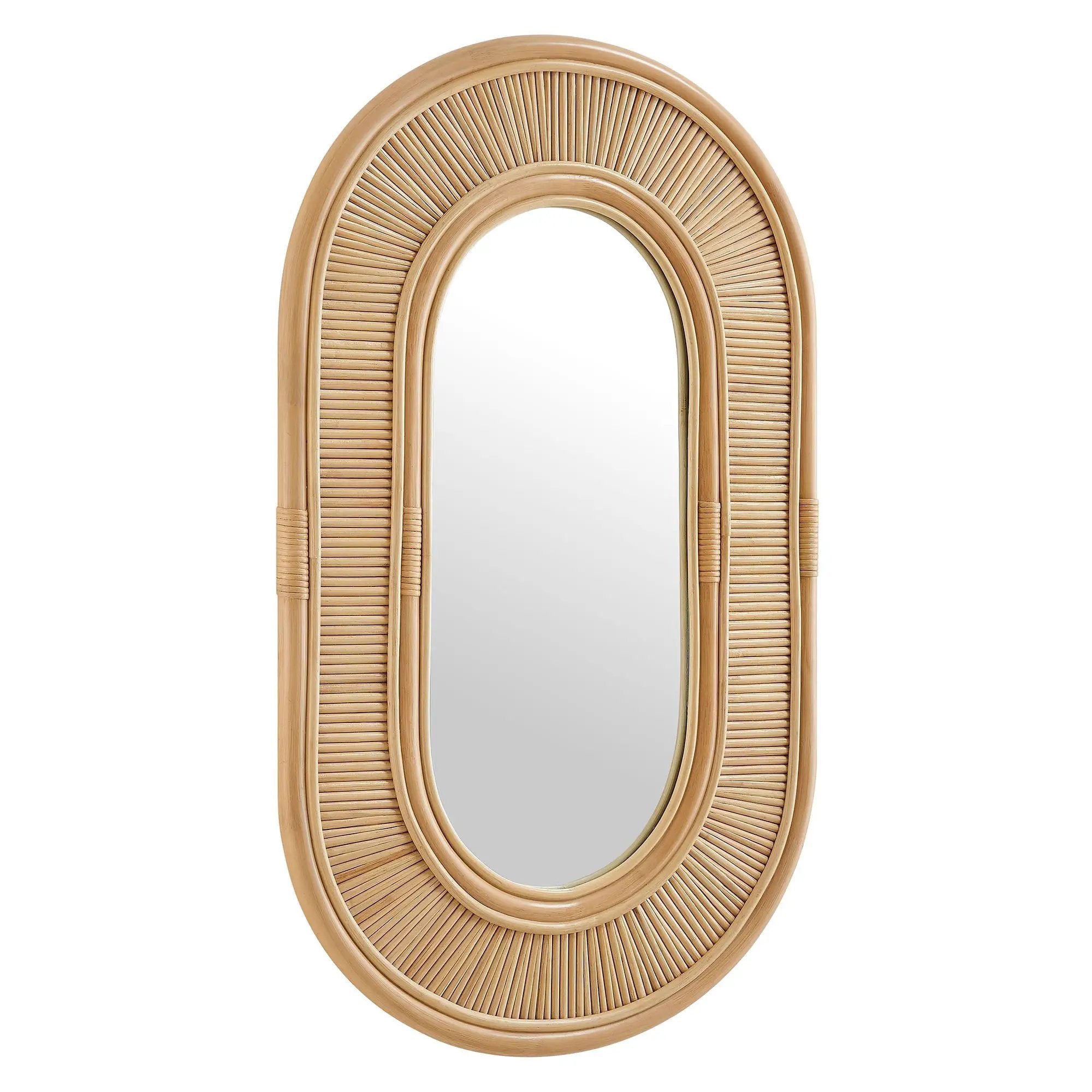 Sovana Oval Rattan Wall Mirror by Modway by HouseOfZazla
