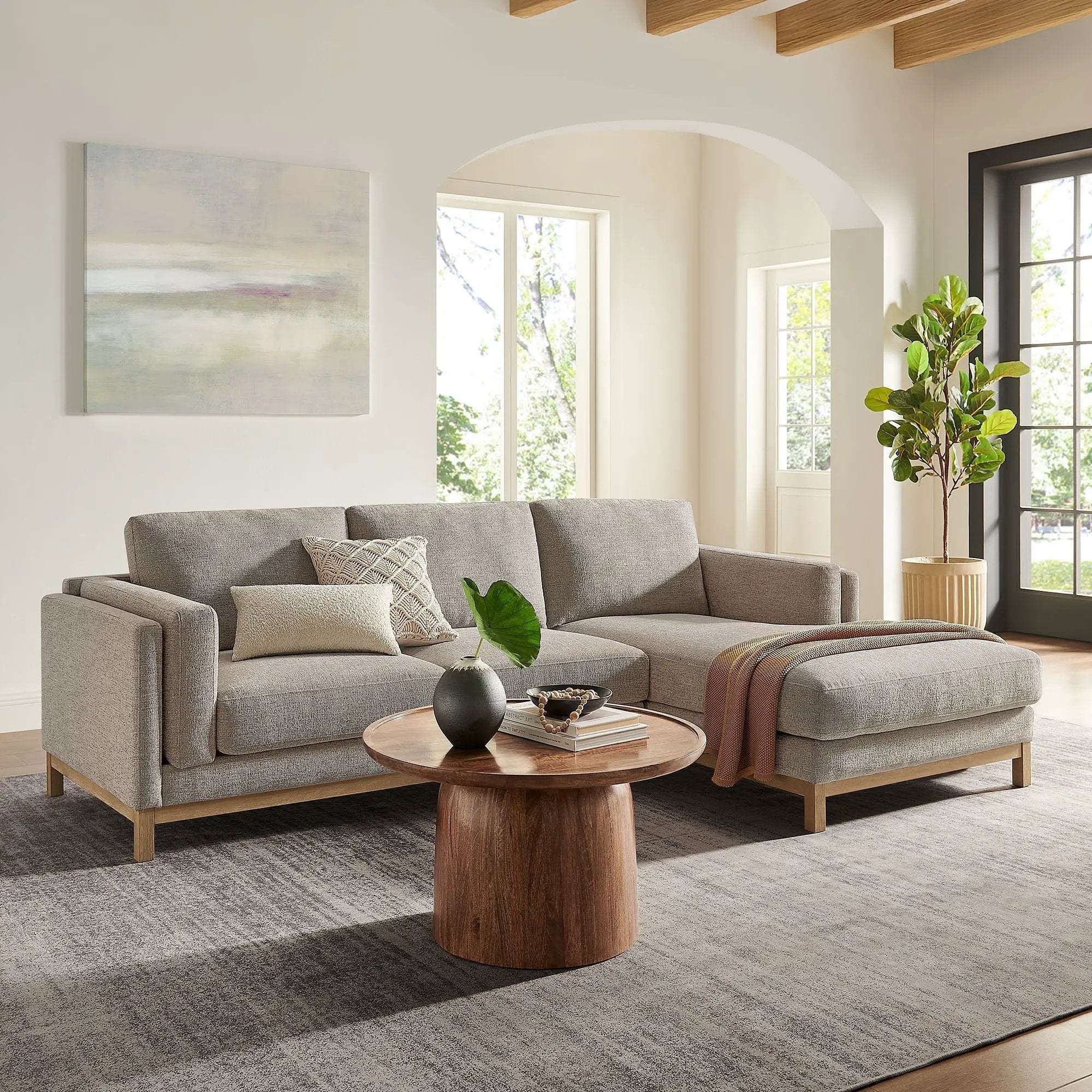 Roscoe Right-Facing Fabric Sectional Sofa with Chaise by Modway by HouseOfZazla