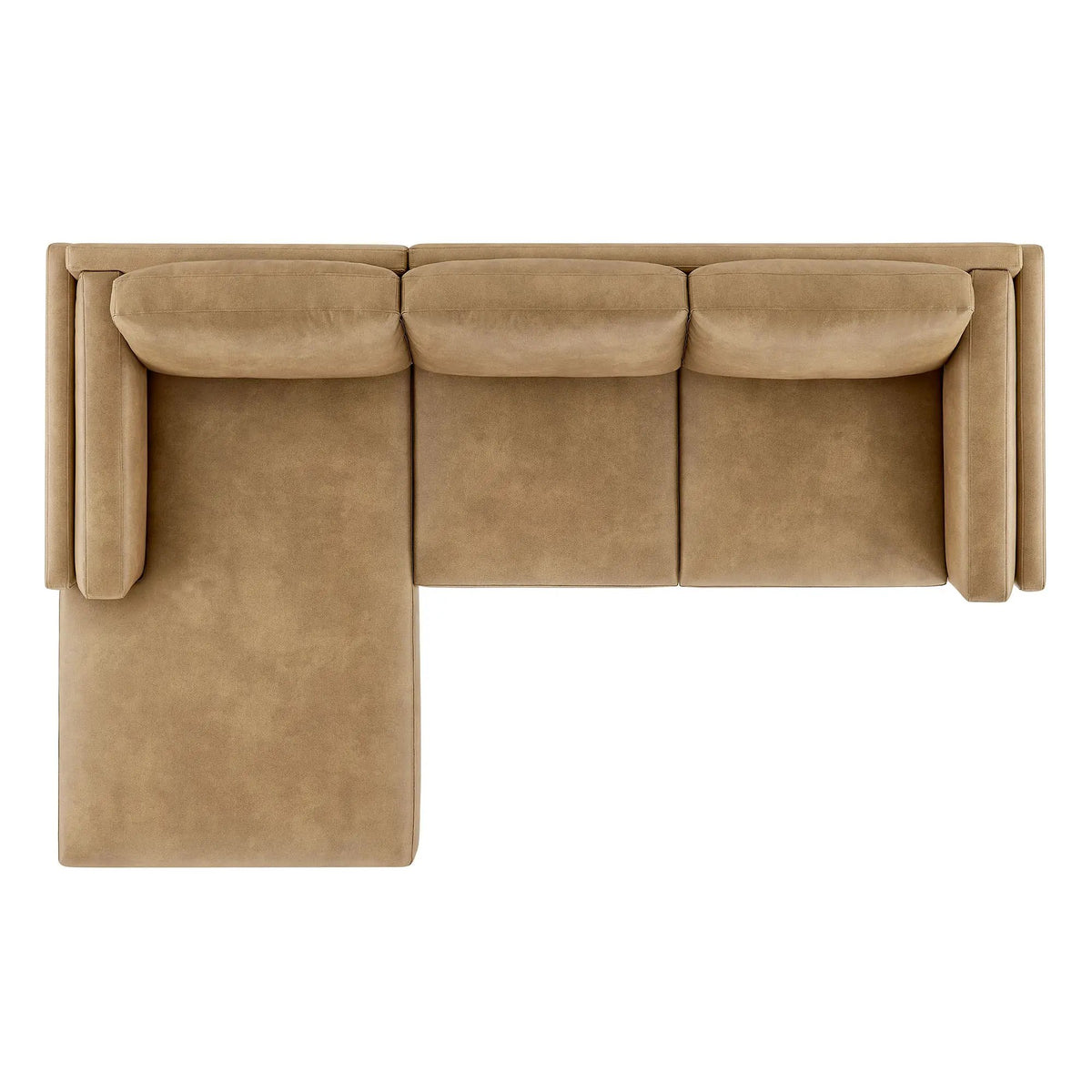 Roscoe Left-Facing Vegan Leather Sectional Sofa with Chaise by HouseOfZazla