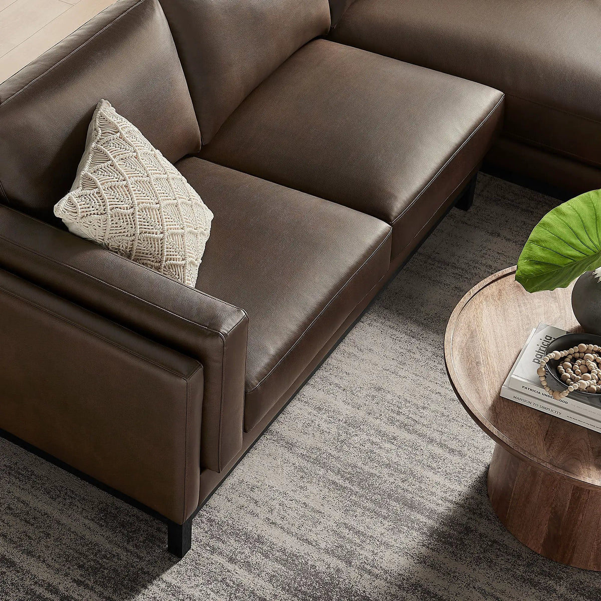 Roscoe Right-Facing Vegan Leather Sectional Sofa with Chaise by Modway by HouseOfZazla