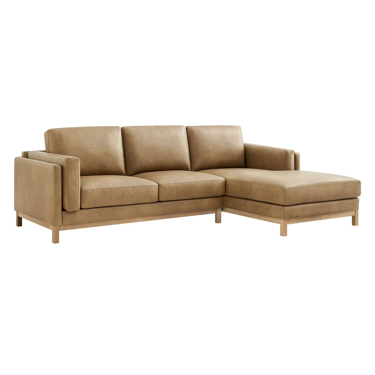 Roscoe Right-Facing Vegan Leather Sectional Sofa with Chaise by Modway by HouseOfZazla