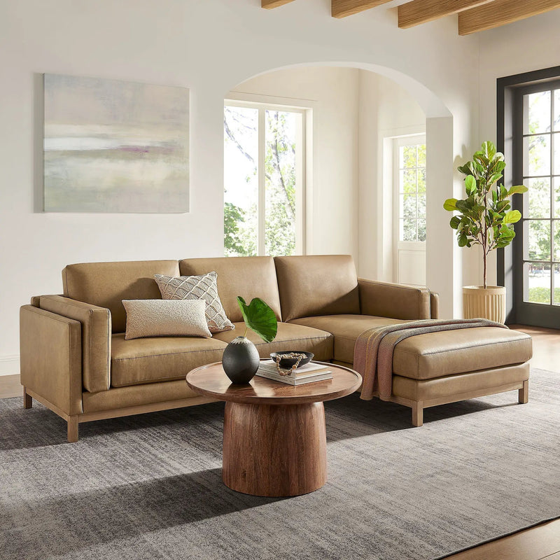 Roscoe Right-Facing Vegan Leather Sectional Sofa with Chaise by Modway by HouseOfZazla