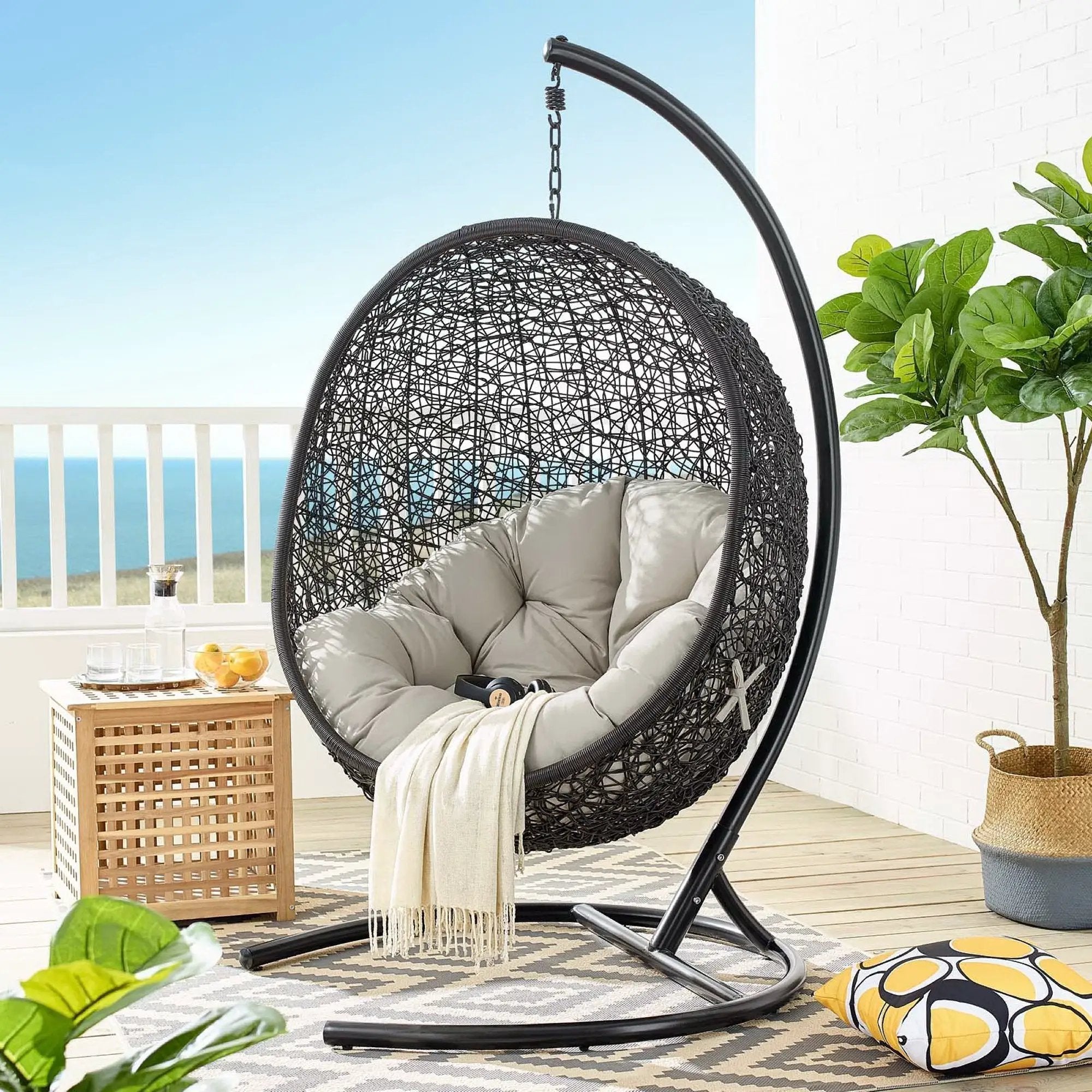 Encase Swing Outdoor Patio Lounge Chair by Modway by HouseOfZazla