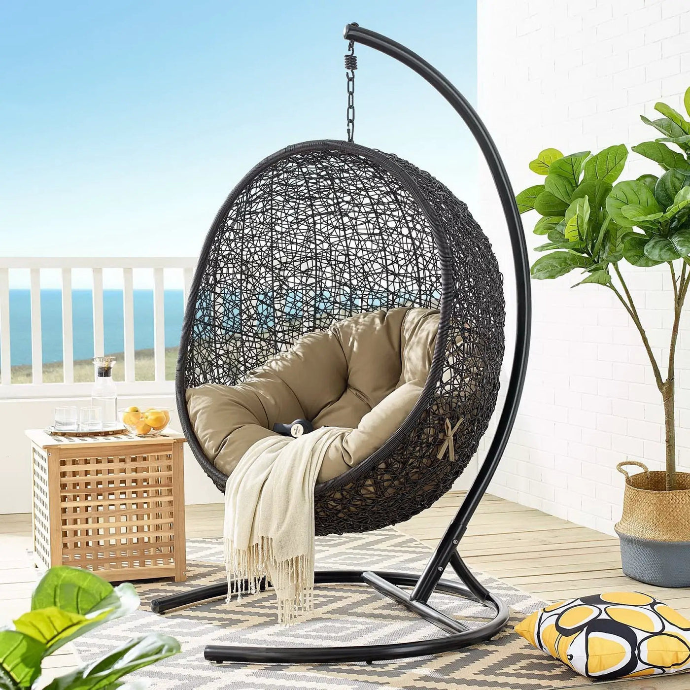 Encase Swing Outdoor Patio Lounge Chair by Modway by HouseOfZazla