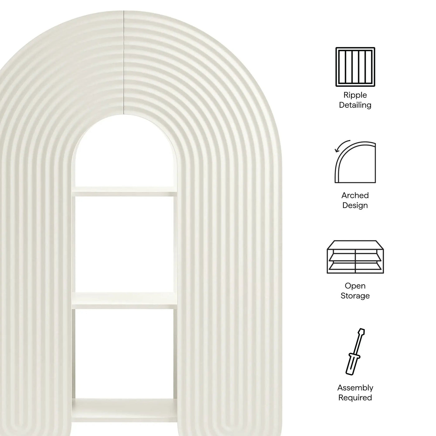 Daydream 58" Arched Bookshelf by Modway by HouseOfZazla