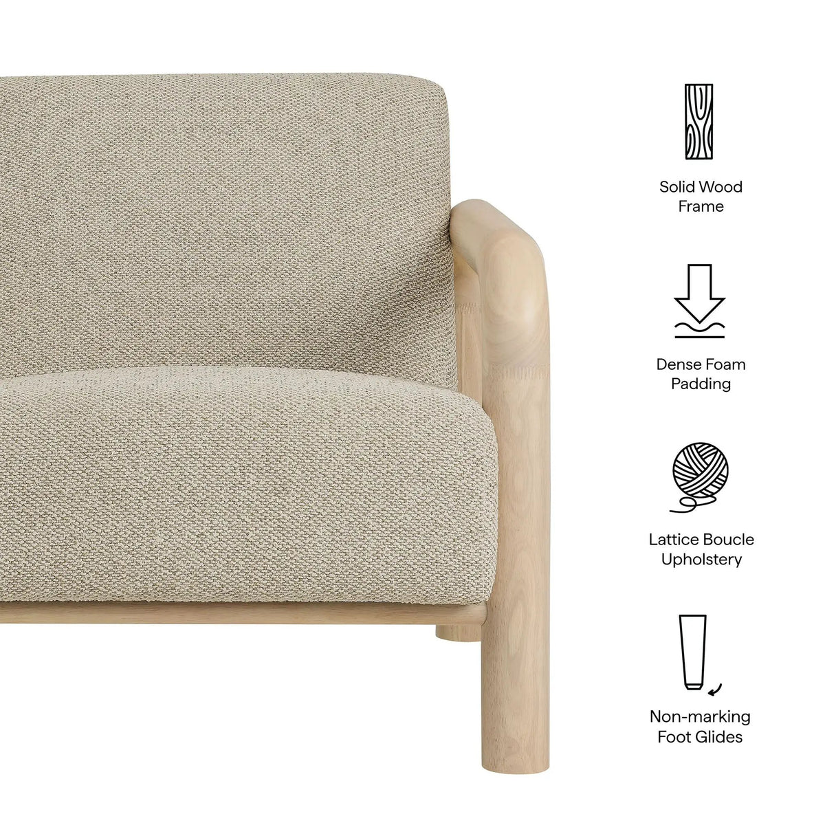 Sereno Boucle Accent Chair by Modway by HouseOfZazla