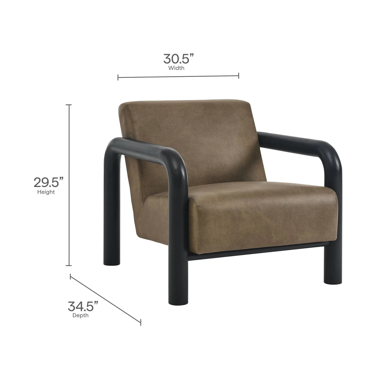 Sereno Vegan Leather Accent Chair by Modway by HouseOfZazla