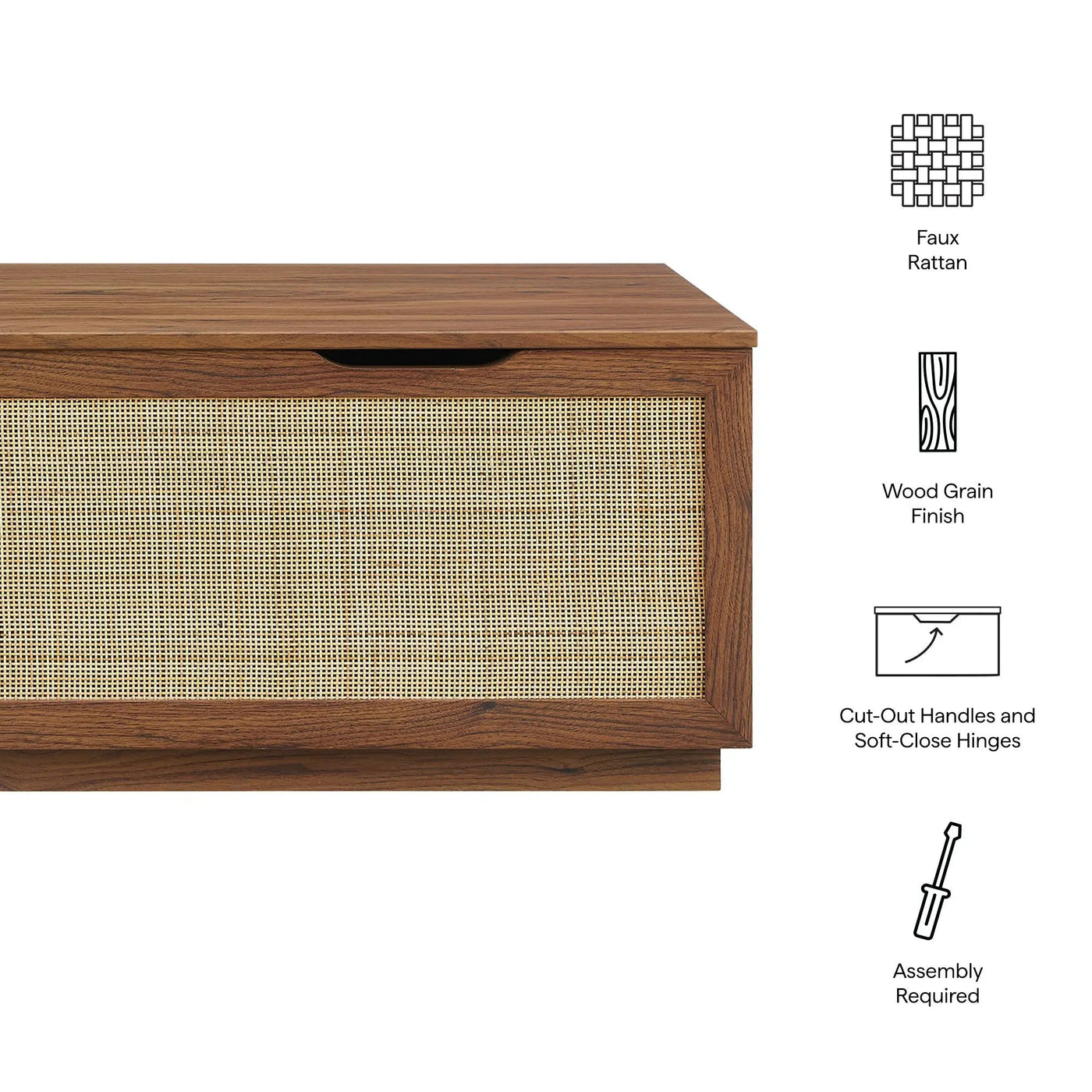 Soma 47" Rattan Storage Bench by Modway by HouseOfZazla