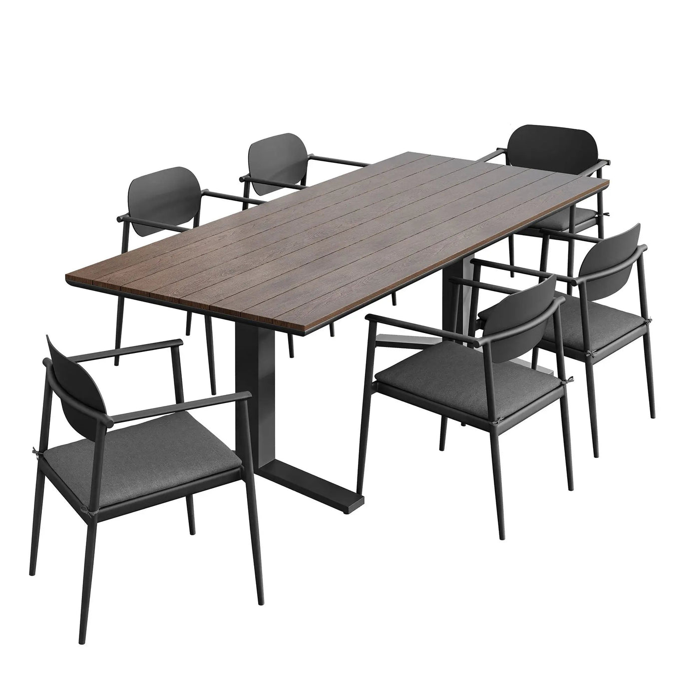 Aeris 7-Piece Outdoor Patio Aluminum Dining Set by Modway by HouseOfZazla