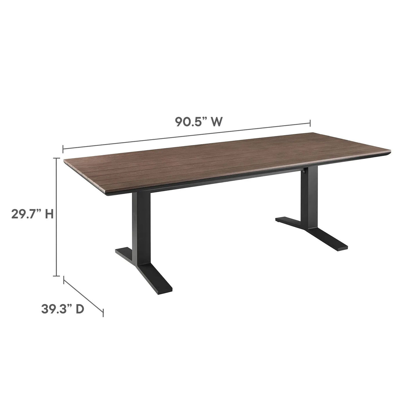 Aeris 7-Piece Outdoor Patio Aluminum Dining Set by Modway by HouseOfZazla