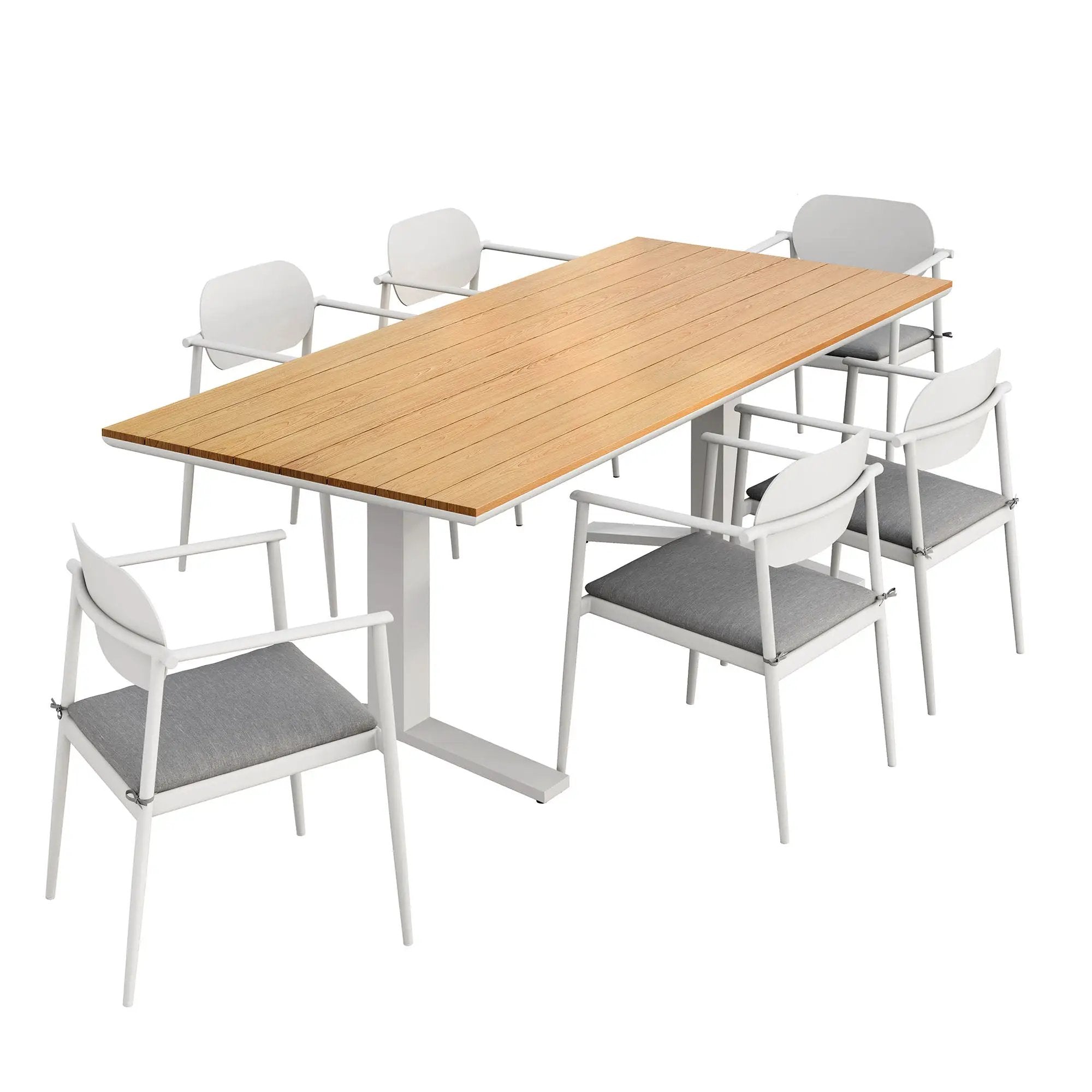 Aeris 7-Piece Outdoor Patio Aluminum Dining Set by Modway by HouseOfZazla