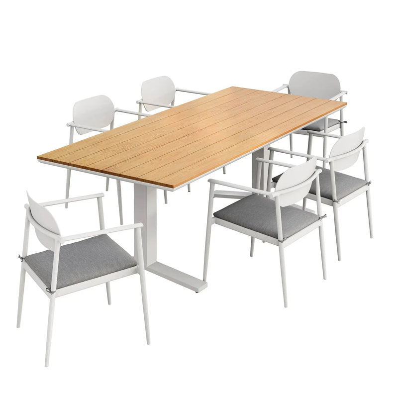 Aeris 7-Piece Outdoor Patio Aluminum Dining Set by Modway by HouseOfZazla