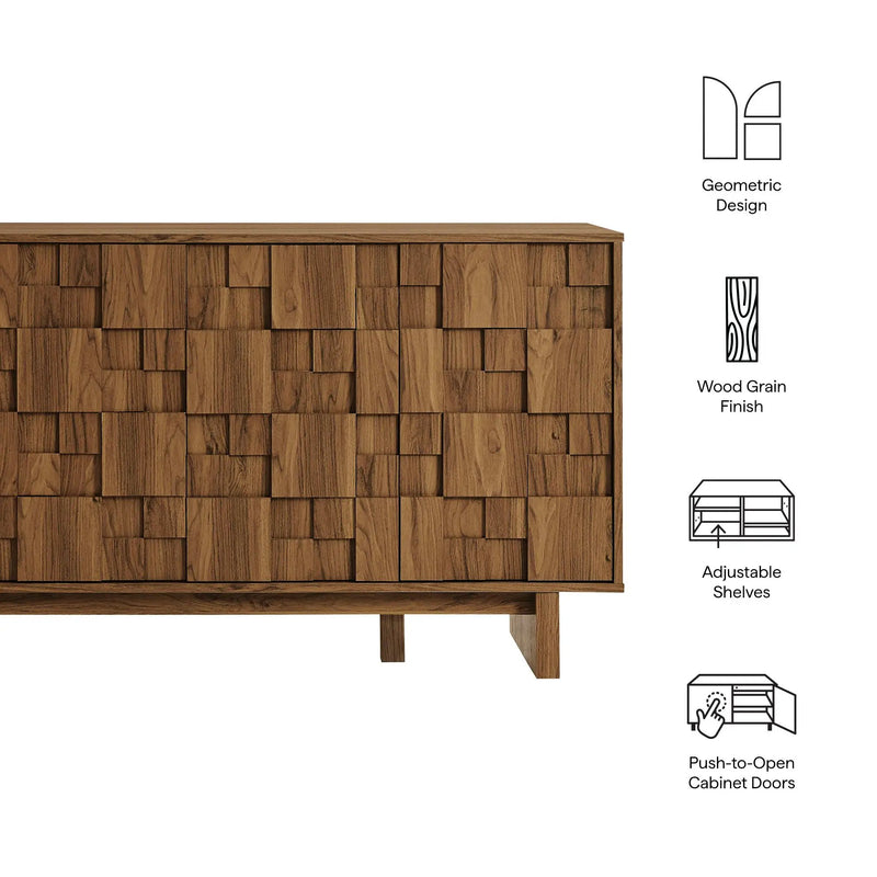 Owen 59 Inch 4 Door Geometric Sideboard by Modway by HouseOfZazla