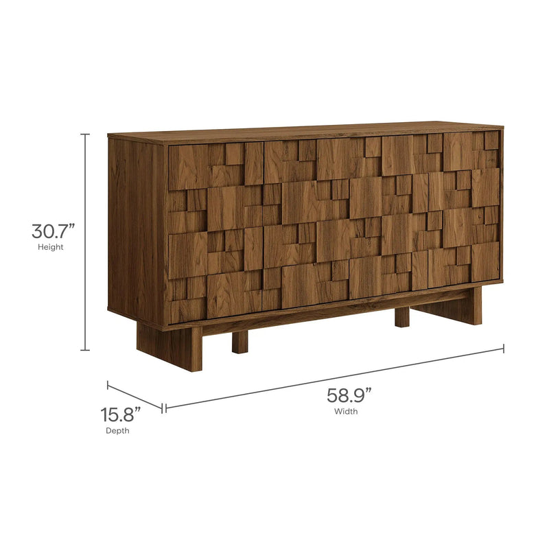 Owen 59 Inch 4 Door Geometric Sideboard by Modway by HouseOfZazla