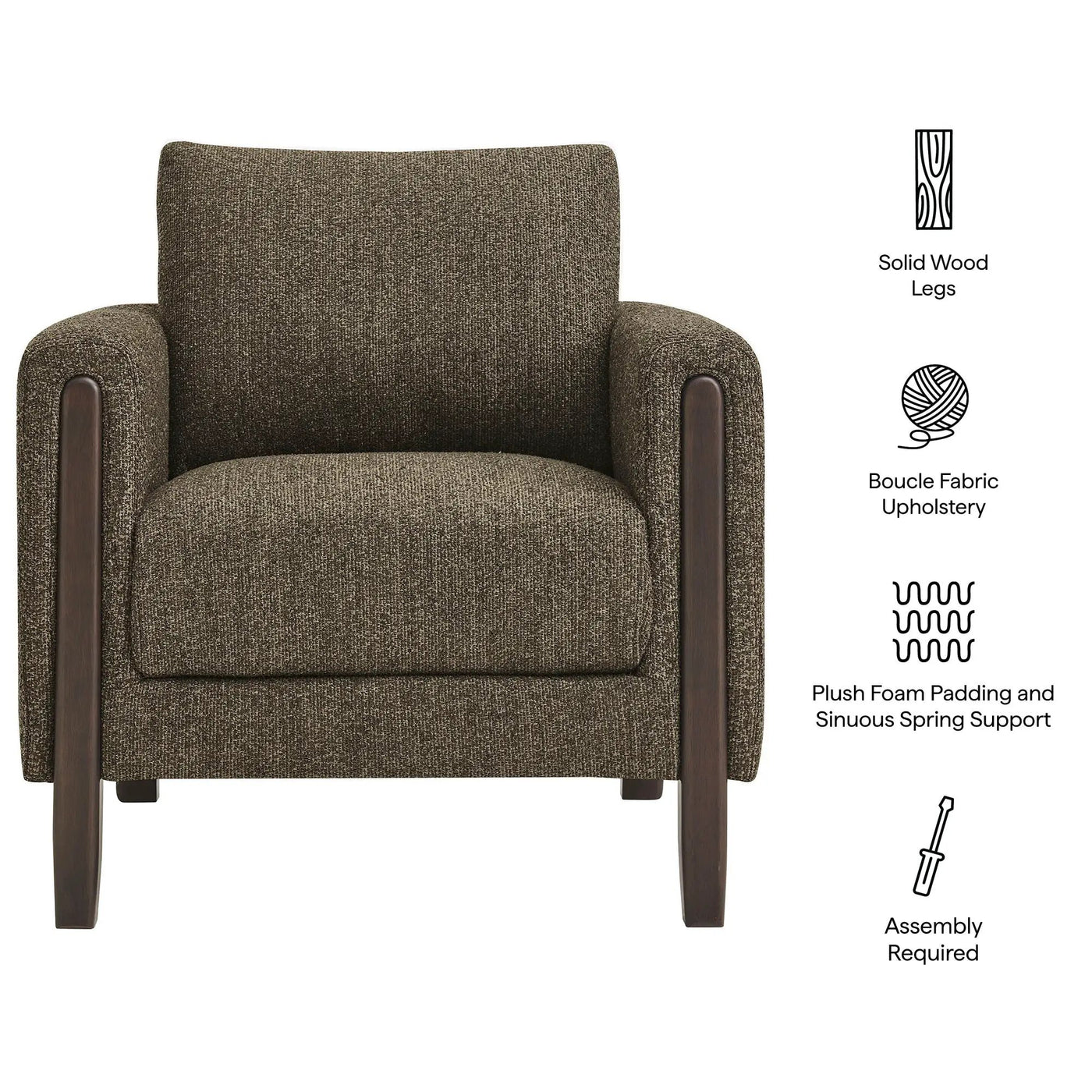 Hawken Boucle Fabric Accent Armchair by Modway by HouseOfZazla