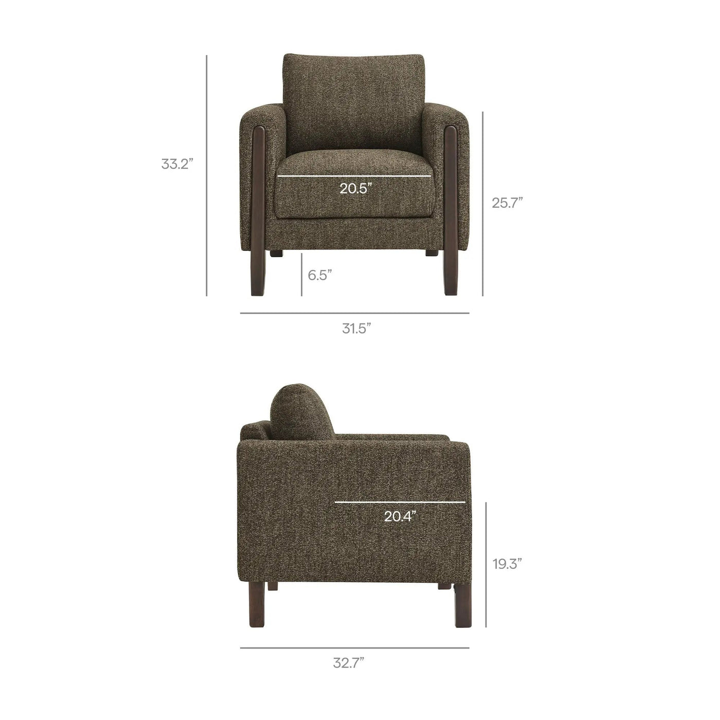 Hawken Boucle Fabric Accent Armchair by Modway by HouseOfZazla