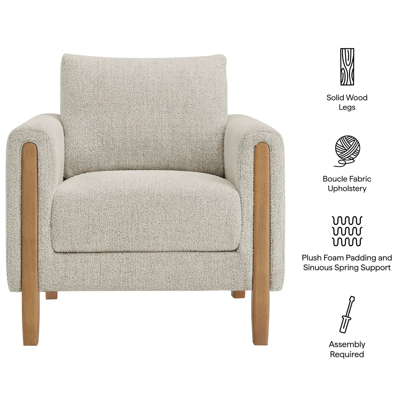 Hawken Boucle Fabric Accent Armchair by Modway by HouseOfZazla