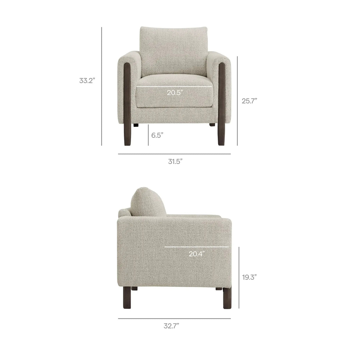 Hawken Boucle Fabric Accent Armchair by Modway by HouseOfZazla