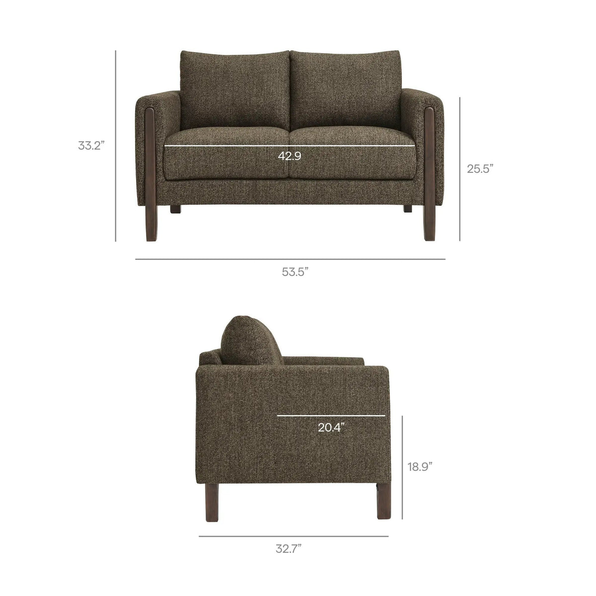 Hawken Boucle Fabric Loveseat by Modway by HouseOfZazla