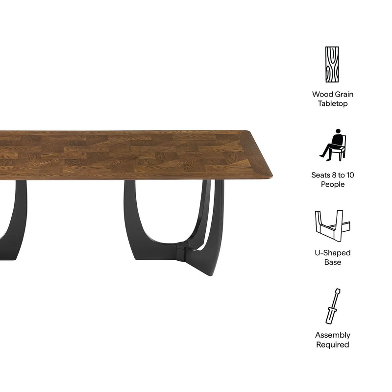 Wrenly 94-Inch Walnut Dining Table by Modway by HouseOfZazla