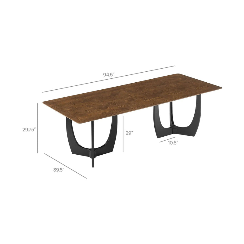 Wrenly 94-Inch Walnut Dining Table by Modway by HouseOfZazla