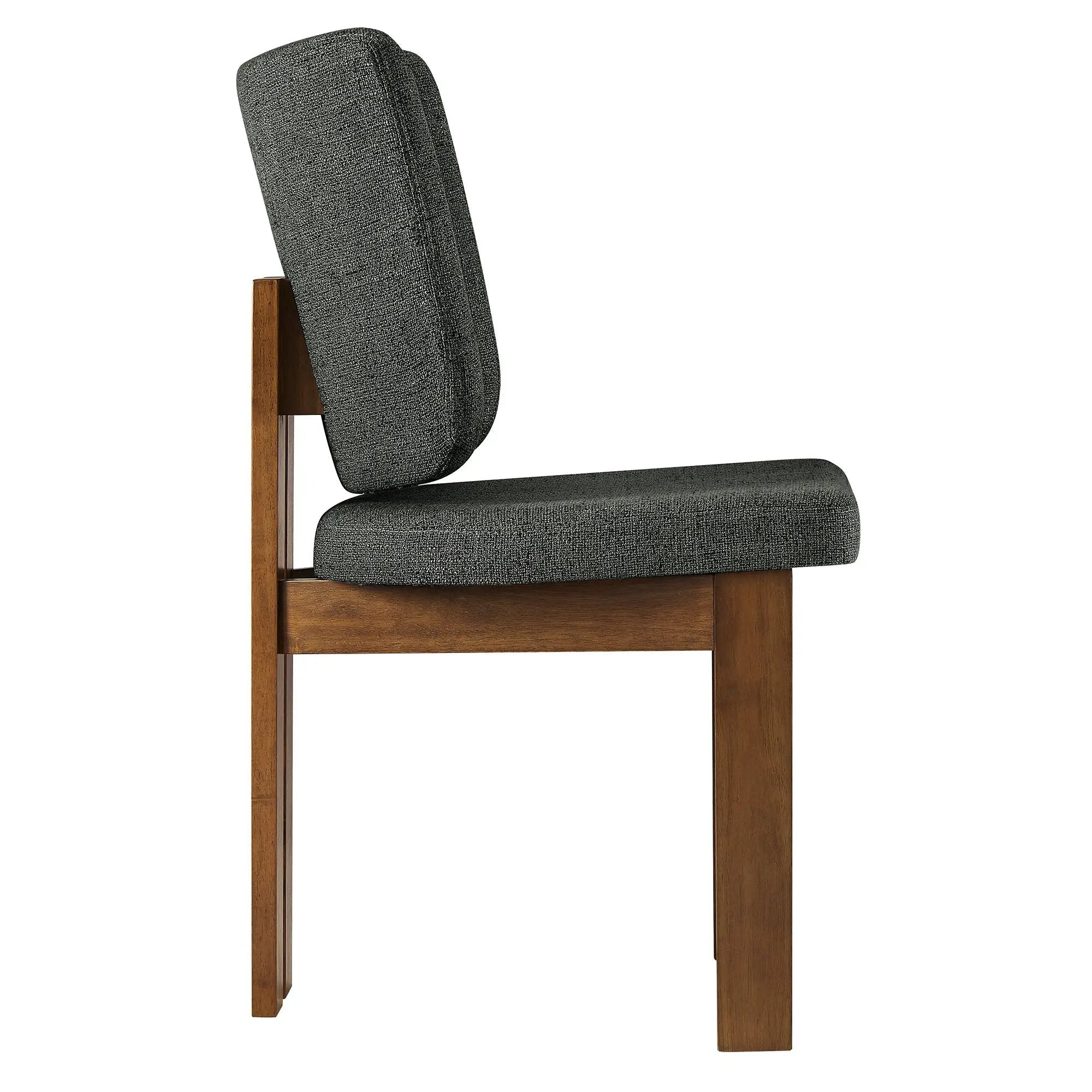 Alba Armless Upholstered Dining Chairs Set of 2 by HouseOfZazla