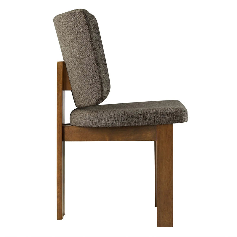 Alba Armless Upholstered Dining Chairs Set of 2 by HouseOfZazla