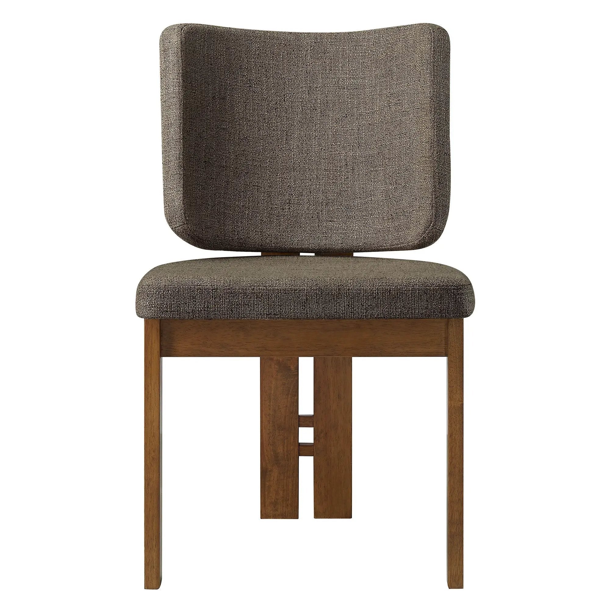 Alba Armless Upholstered Dining Chairs Set of 2 by HouseOfZazla
