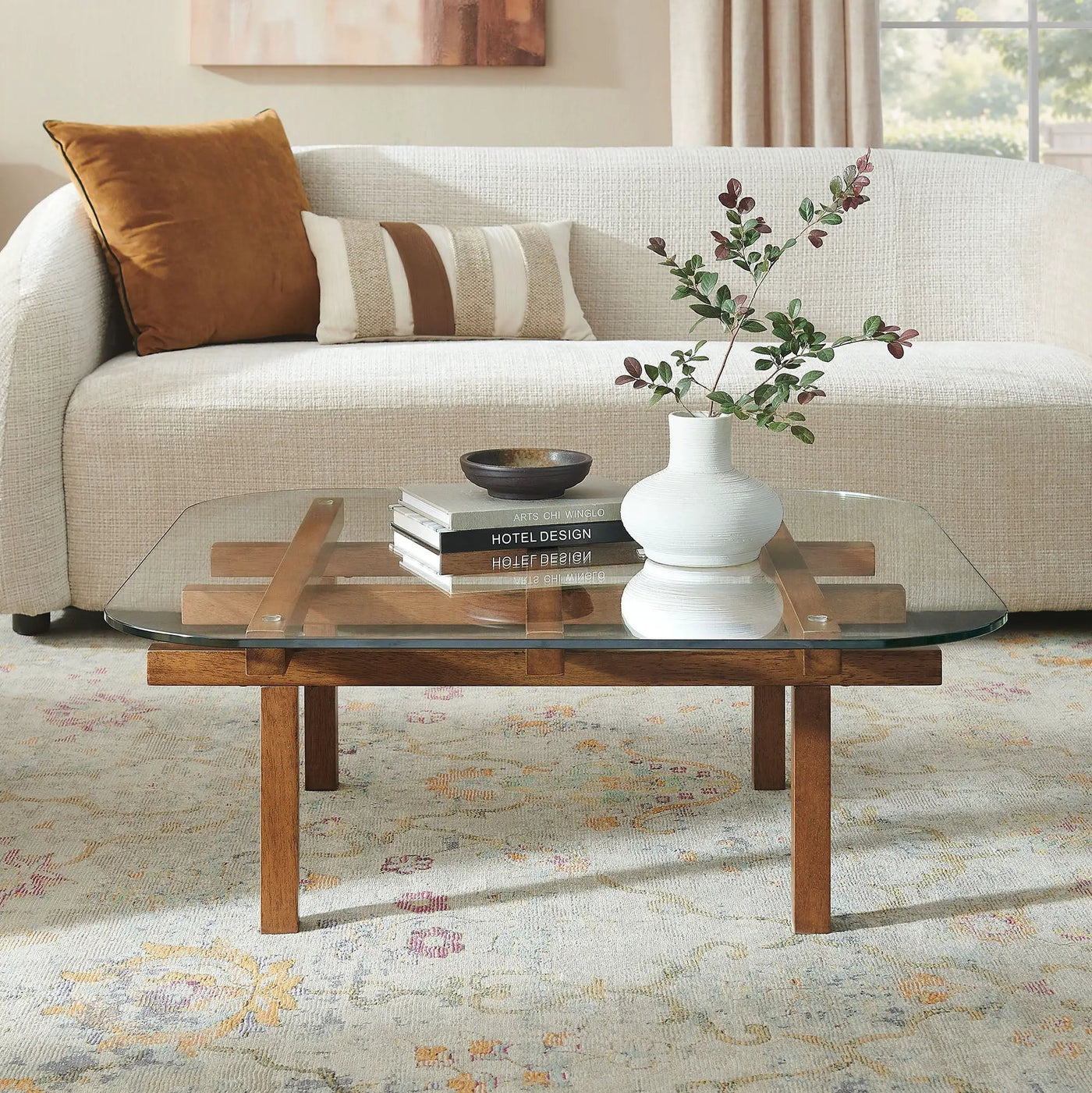 Isby 35 Inch Tempered Glass Coffee Table by Modway by HouseOfZazla