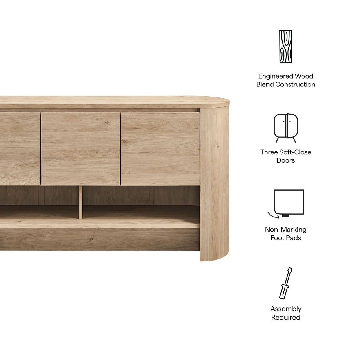 Duval 62 Inch Oval Sideboard by Modway by HouseOfZazla