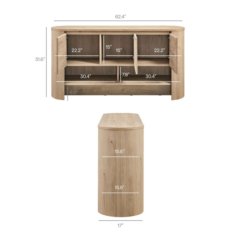 Duval 62 Inch Oval Sideboard by Modway by HouseOfZazla