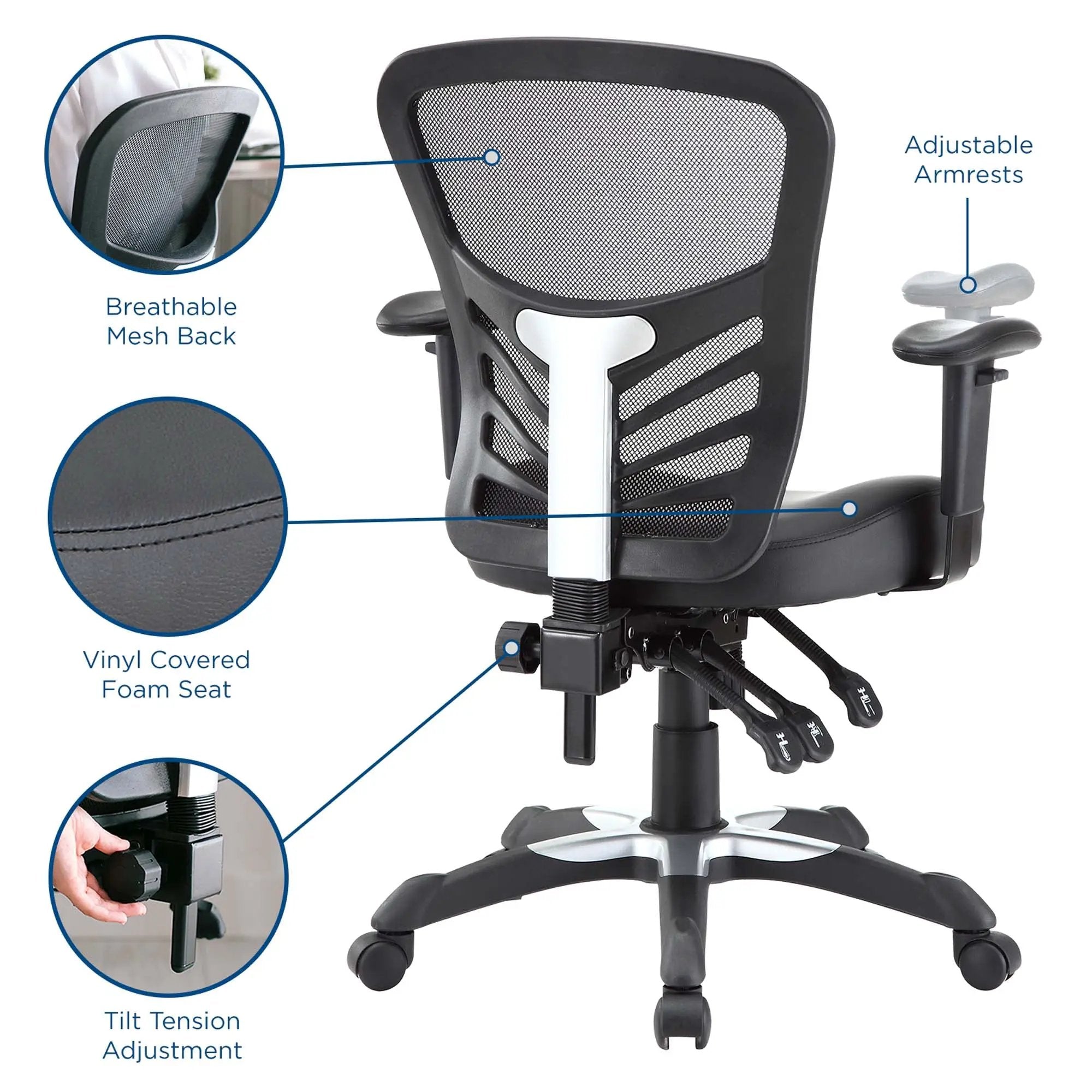 Articulate Vinyl Office Chair by Modway by HouseOfZazla