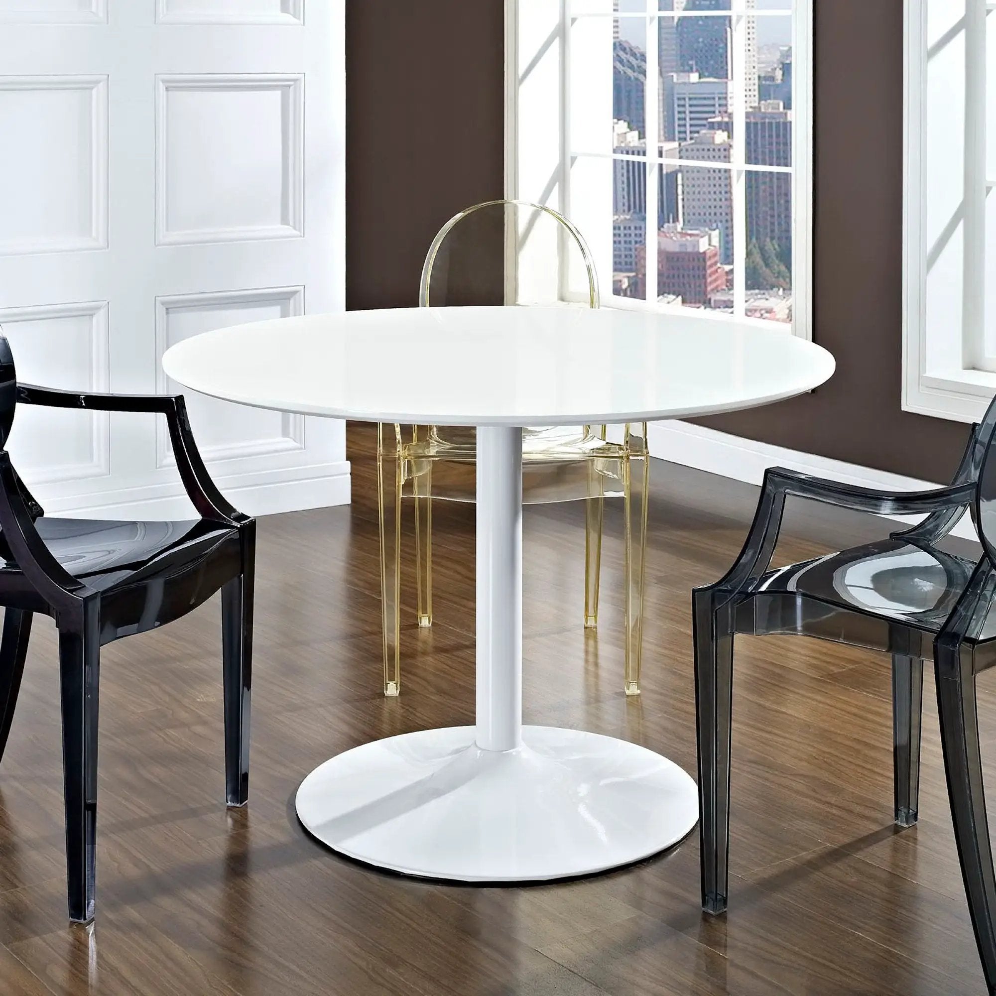 Revolve Round Wood Dining Table by Modway by HouseOfZazla