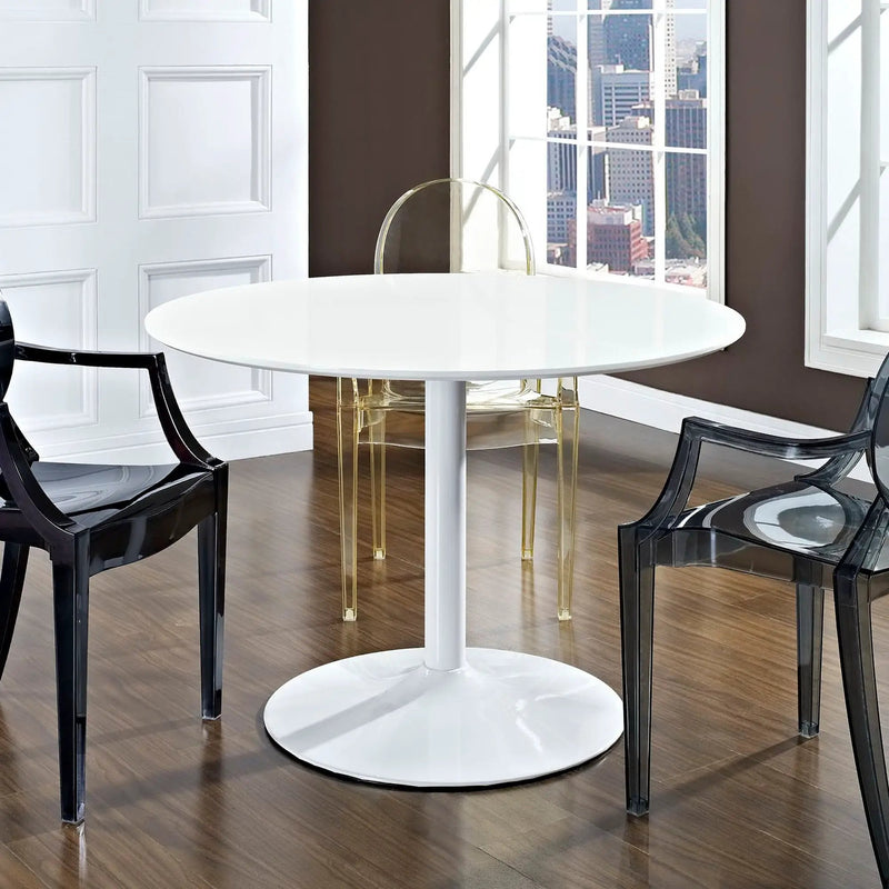 Revolve Round Wood Dining Table by Modway by HouseOfZazla
