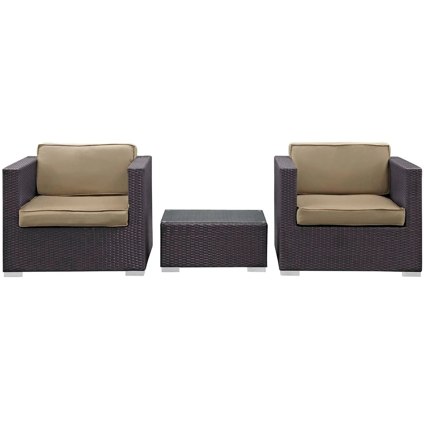 Burrow 3 Piece Outdoor Patio Sofa Set by Modway by HouseOfZazla