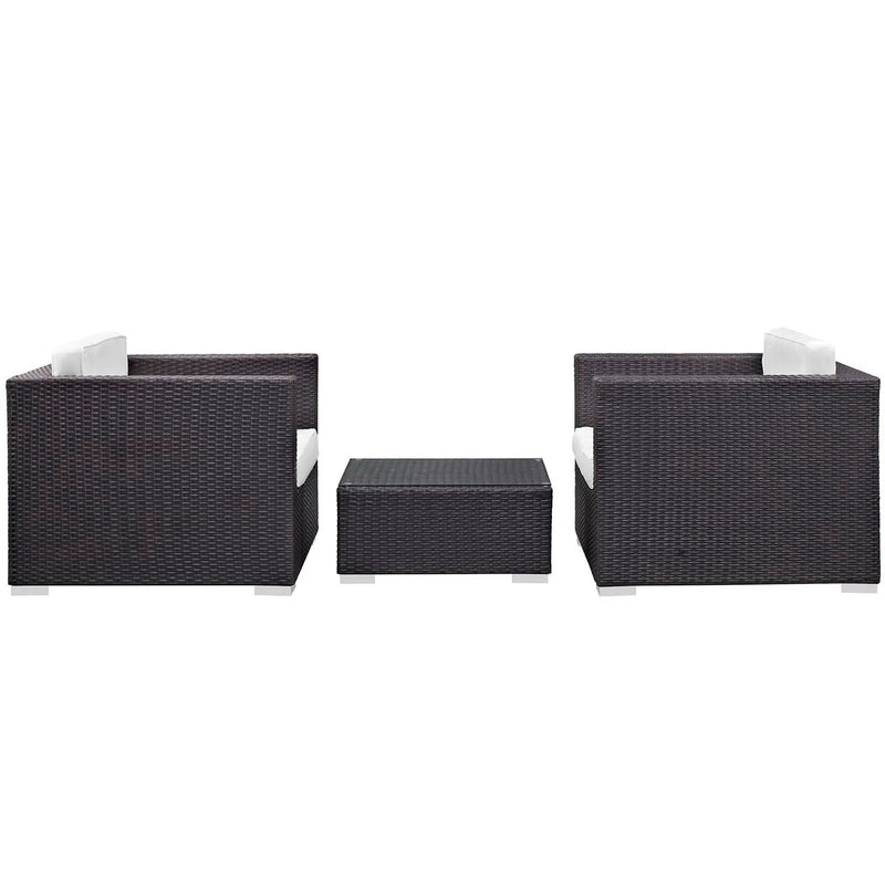Burrow 3 Piece Outdoor Patio Sofa Set by Modway by HouseOfZazla