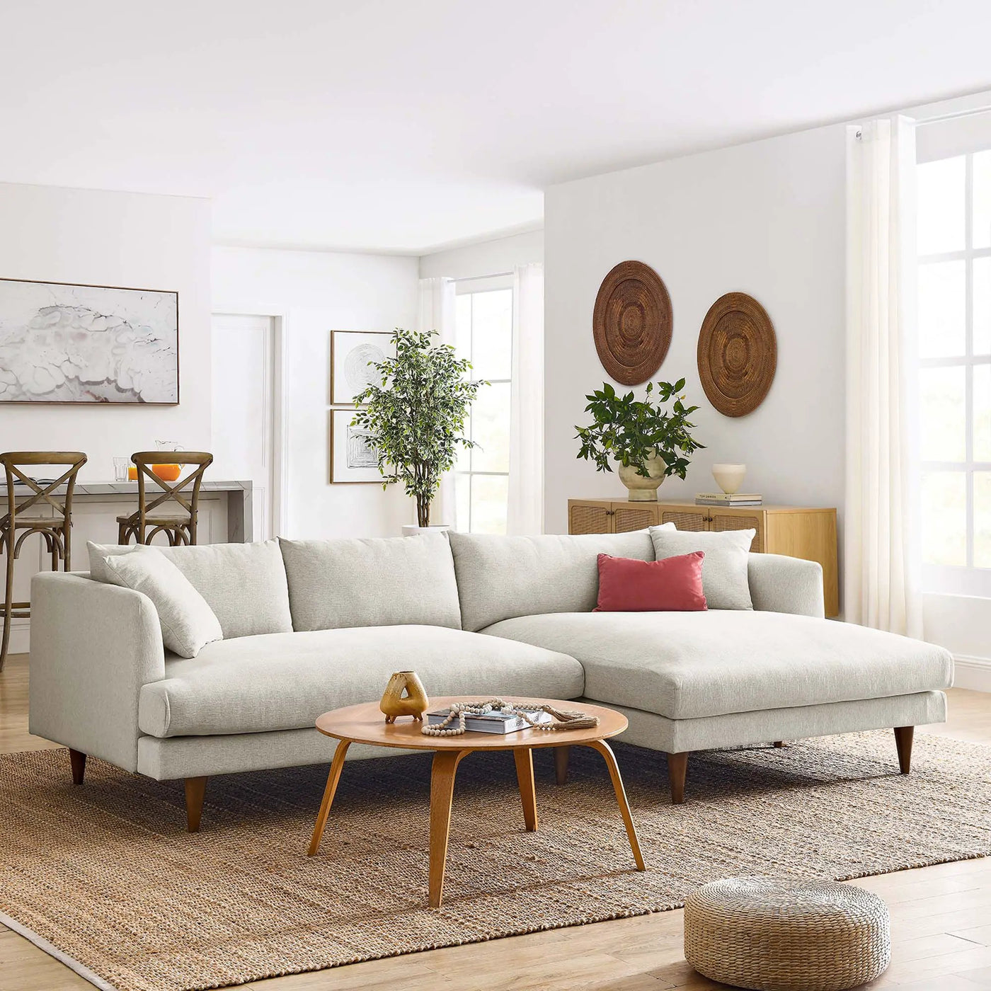 Zoya Right-Facing Down Filled Overstuffed Sectional Sofa by Modway by HouseOfZazla