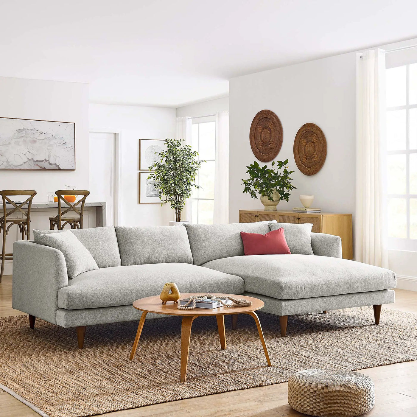 Zoya Right-Facing Down Filled Overstuffed Sectional Sofa by Modway by HouseOfZazla