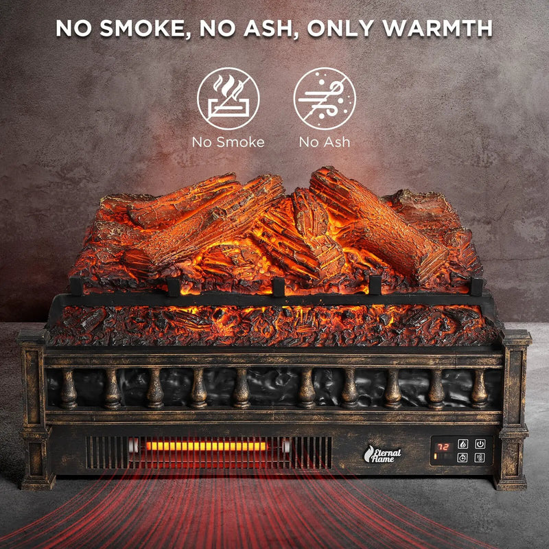 Eternal Flame EF23-LG Electric Fireplace Logs by TURBRO
