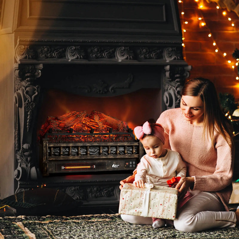 (Open) Eternal Flame EF23-LG Electric Fireplace Logs by TURBRO