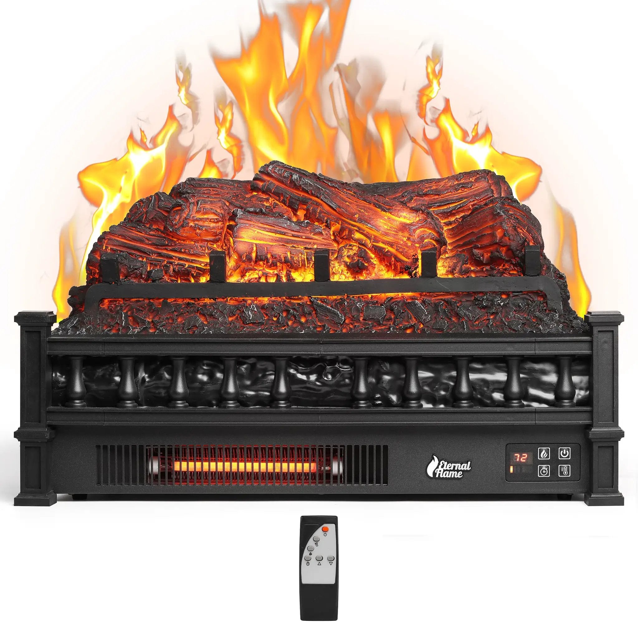 Eternal Flame EF23-PB Electric Fireplace Logs by TURBRO