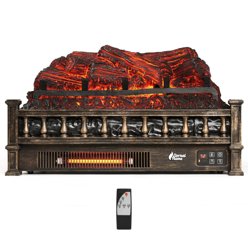 Eternal Flame EF23-PB Electric Fireplace Logs by TURBRO